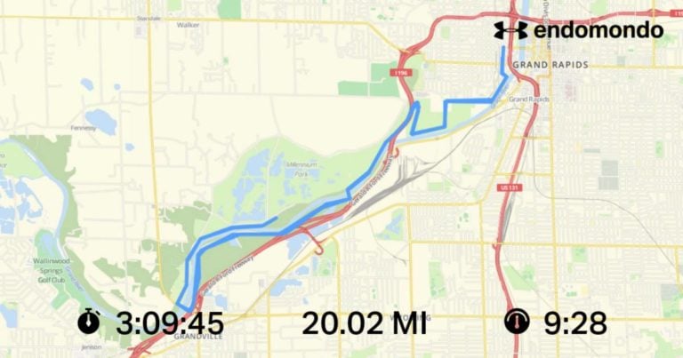 Tackling 20 Miles With The Hope Water & Grand Rapids Marathon Teams