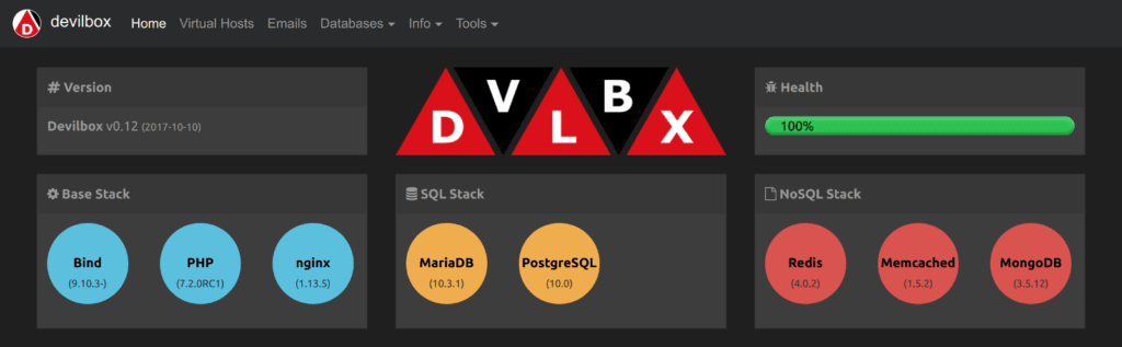 Devlibox Dashboard