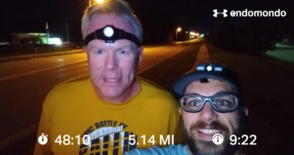 First 5 Mile Thursday Training Run Together This Season