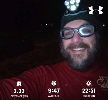 First Snowy Run This Winter