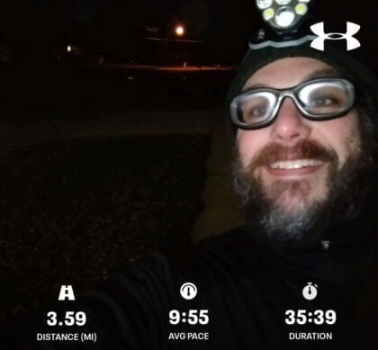 Still Running For Clean Water, Knocking Out Another Interval Run On A Cold December Morning