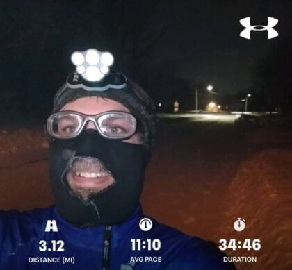 A Slow Cold Monday 5K