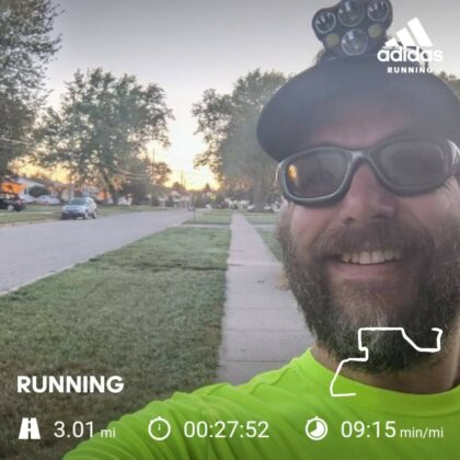 Back Home For a Cool Tuesday Morning 3 Miles