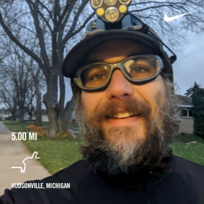 Saturday 5 Mile Long Run, Training For The Groundhog Marathon